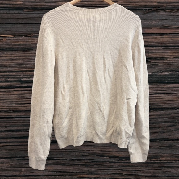 Cream Knitted Cardigan with Ribbed Detailing - Picture 2 of 3